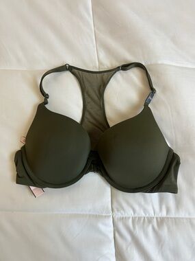 Victorias Secret Olive Green Racerback Bra in 34B